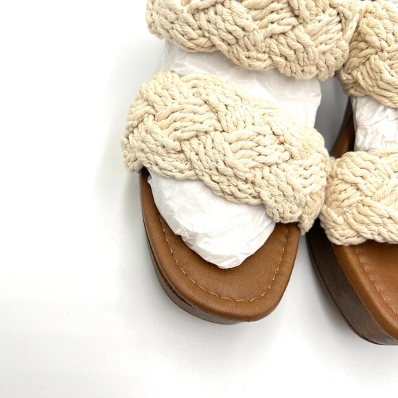 Seychelles Womens Size 9.5 Smoke Show Natural Macrame Clogs Mules Heels Shoes‎ - Picture 4 of 13